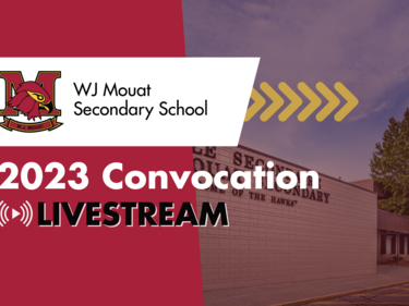 2023 Convocation Graphic for WJ Mouat Secondary
